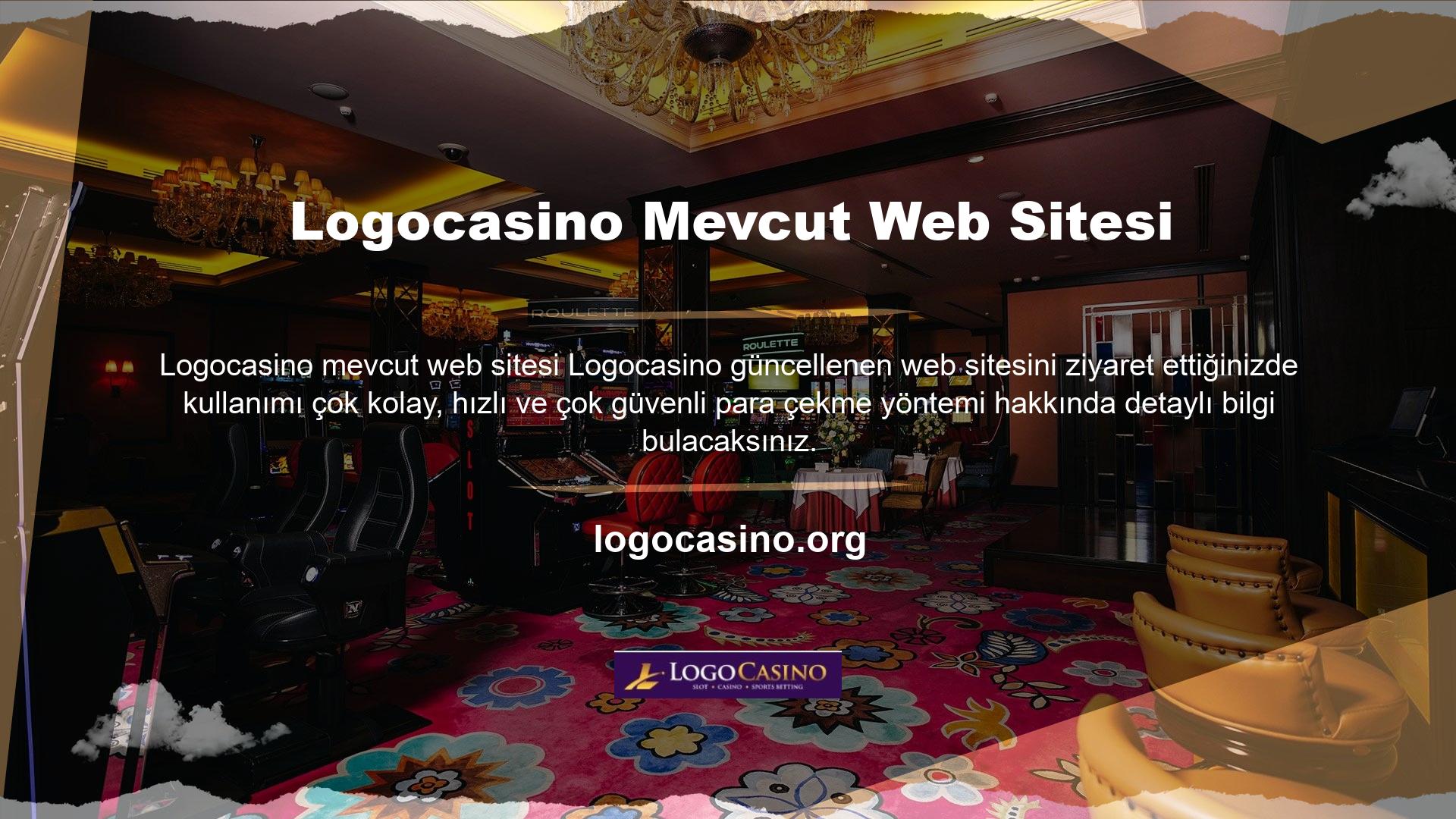 Müşteriler Logocasino kolayca yatırım yapmanın rahatlığıyla ticaret yapar ve yatırımları anında hesaplarına aktarılır, böylece zengin bahis ve casino seçenekleriyle eğlencelerini ve ticaretlerini en üst düzeye çıkarabilirler